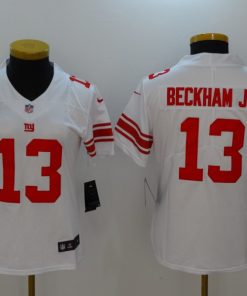 Women's New York Giants #13 Odell Beckham Jr. White Vapor Untouchable Limited Jersey