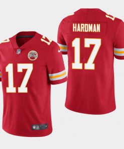 Men's Kansas City Chiefs #17 Mecole Hardman Red Vapor Untouchable Limited Stitched NFL Jersey