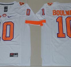 Tigers #10 Ben Boulware White Limited Stitched NCAA Jersey