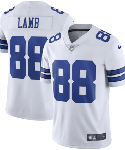 Men's Dallas Cowboys #88 CeeDee Lamb White Vapor Limited Stitched NFL Jersey