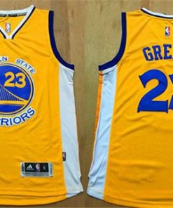 Warriors #23 Draymond Green Gold Stitched NBA Jersey