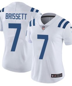 Women's Colts #7 Jacoby Brissett White Vapor Untouchable Limited Stitched NFL Jersey