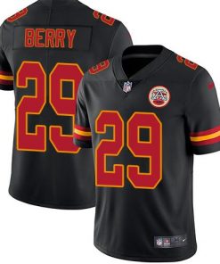 Men's Nike Kansas City Chiefs #29 Eric Berry Limited Black Rush Vapor Untouchable NFL Jersey