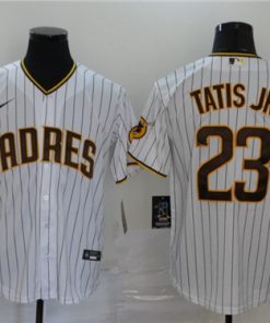 Men's San Diego Padres White #23 Fernando Tatis Jr. Stitched MLB Jersey