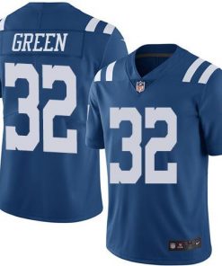 Nike Colts #32 T.J. Green Royal Blue Men's Stitched NFL Limited Rush Jersey