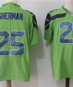 Men's Nike Seattle Seahawks #25 Richard Sherman Green Stitched NFL Vapor Untouchable Limited Jersey
