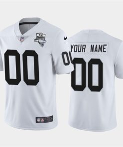 Men's Las Vegas Raiders White Customized 2020 Inaugural Season Vapor Limited Stitched NFL Jersey