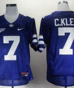 Wildcats #7 Collin Klein Purple Big 12 Patch Stitched NCAA Jersey