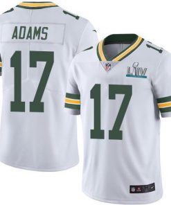 Men's Green Bay Packers #17 Davante Adams White Super Bowl LIV Vapor Untouchable Stitched NFL Limited Jersey