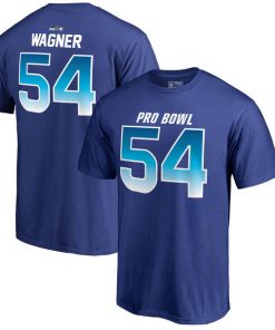 Seahawks Bobby Wagner AFC Pro Line 2018 NFL Pro Bowl Royal T-Shirt