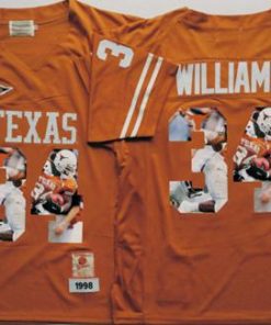 Longhorns #34 Ricky Williams Orange Player Fashion Stitched NCAA Jersey