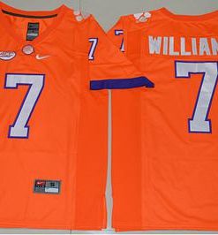 Tigers #7 Mike Williams Orange Limited Stitched NCAA Jersey