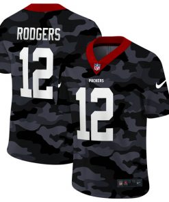 Men's Green Bay Packers #12 Aaron Rodgers 2020 Camo Limited Stitched NFL Jersey