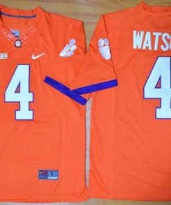 Tigers #4 Deshaun Watson Orange Limited Stitched NCAA Jersey