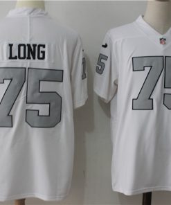 Men's Nike Oakland Raiders #75 Howie Long White Stitched NFL Limited Rush Jersey