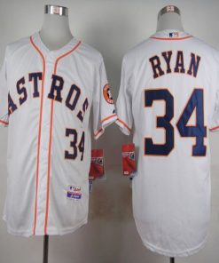 Astros #34 Nolan Ryan White Cool Base Stitched MLB Jersey
