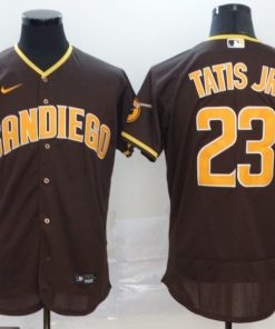 Men's San Diego Padres #23 Fernando Tatis Jr. Coffee Flex Base Stitched MLB Jersey