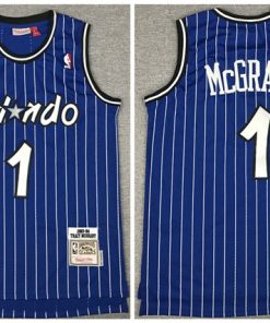 Men's Orlando Magic #1 Tracy McGrady 2003-04 Blue Stitched NBA Jersey