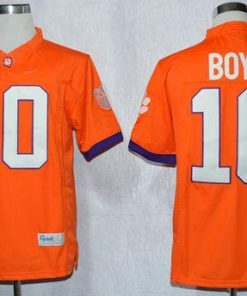 Tigers #10 Tajh Boyd Orange Limited Stitched NCAA Jersey