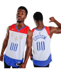 Men's New Orleans Pelicans Customized White City Edition 2020-21 No Little Plans Stitched NBA Jersey