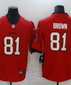 Men's Tampa Bay Buccaneers #81 Antonio Brown Red Vapor Untouchable Limited Stitched NFL Jersey
