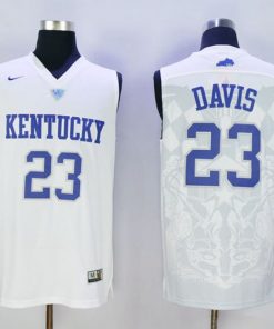 Wildcats #23 Anthony Davis White Basketball Stitched NCAA Jersey