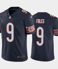 Men's Chicago Bears #9 Nick Foles Navy Vapor Untouchable Limited Stitched NFL Jersey