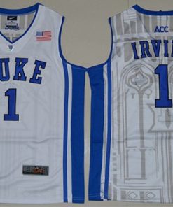 Blue Devils #1 Kyrie Irving White Basketball Elite V Neck Stitched NCAA Jersey