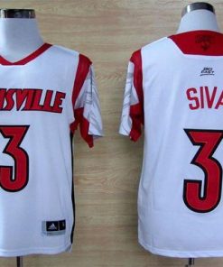Cardinals #3 Peyton Siva White Basketball Stitched NCAA Jersey