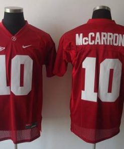 Crimson Tide #10 AJ McCarron Red Stitched NCAA Jersey
