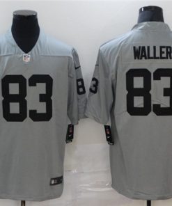 Men's Las Vegas Raiders #83 Darren Waller Grey Limited Stitched NFL Jersey