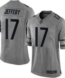 Nike Bears #17 Alshon Jeffery Gray Men's Stitched NFL Limited Gridiron Gray Jersey