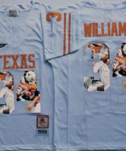 Longhorns #34 Ricky Williams White Player Fashion Stitched NCAA Jersey