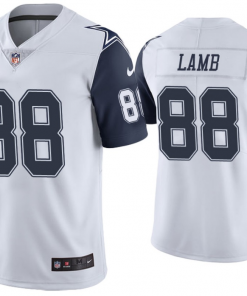 Men's Dallas Cowboys #88 CeeDee Lamb White Color Rush Stitched NFL Jersey