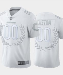 Men's Chicago Bears Customized White MVP Stitched Limited NFL Jersey