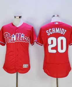 Phillies #20 Mike Schmidt Red Flexbase Authentic Collection Stitched MLB Jersey