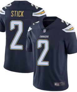 Men's Los Angeles Chargers #2 Easton Stick Navy Vapor Untouchable Limited Stitched NFL Jersey