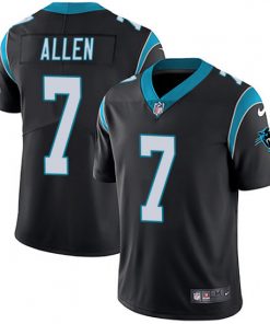 Men's Carolina Panthers #7 Kyle Allen Black Vapor Untouchable NFL Limited Stitched Jersey
