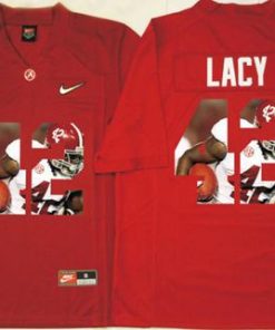 Crimson Tide #42 Eddie Lacy Red Player Fashion Stitched NCAA Jersey