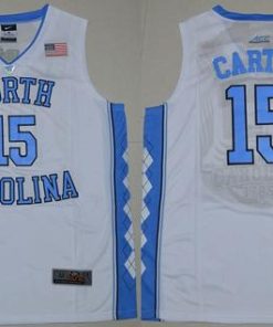 North Carolina #15 Vince Carter White Stitched NCAA Jersey