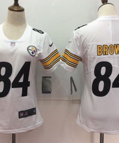 Women's Nike Pittsburgh Steelers #84 Antonio Brown White Untouchable Limited Stitched NFL Jersey
