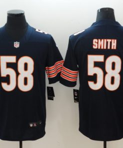Men's NFL Chicago Bears #58 Roquan Smith Navy 2018  Draft Vapor Untouchable Limited Stitched Jersey