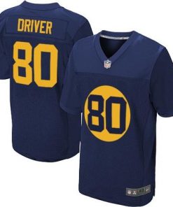 Men's Green Bay Packers Donald Driver Navy Stitched jersey
