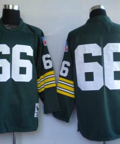 Mitchell & Ness Packers #66 Ray Nitschke Green Stitched Throwback NFL Jersey