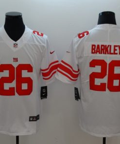Men's New York Giants #26 Saquon Barkley White 2018 NFL Draft Vapor Untouchable Limited Stitched Jersey