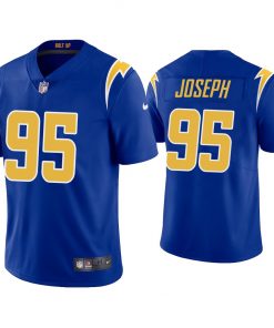 Men's Los Angeles Chargers #95 Linval Joseph 2020 Royal Vapor Untouchable Limited Stitched Jersey