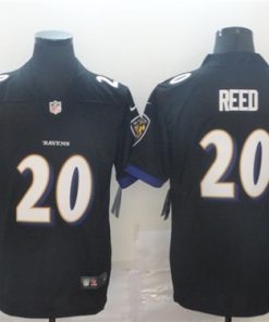 Men's Baltimore Ravens #20 Ed Reed Black Vapor Untouchable NFL Jersey