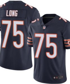 Nike Bears #75 Kyle Long Navy Blue Men's Stitched NFL Limited Rush Jersey