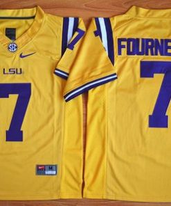 LSU Tigers #7 Leonard Fournette Gold Limited Stitched NCAA Jersey