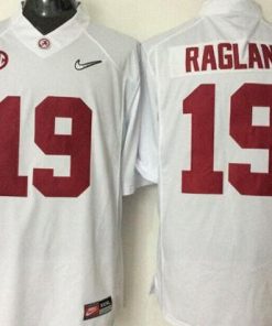 Crimson Tide #19 Reggie Ragland White Stitched NCAA Jersey